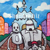 Robots at Disney20x24acrylic on canvasreproduction onlyorg.$640 SOLD