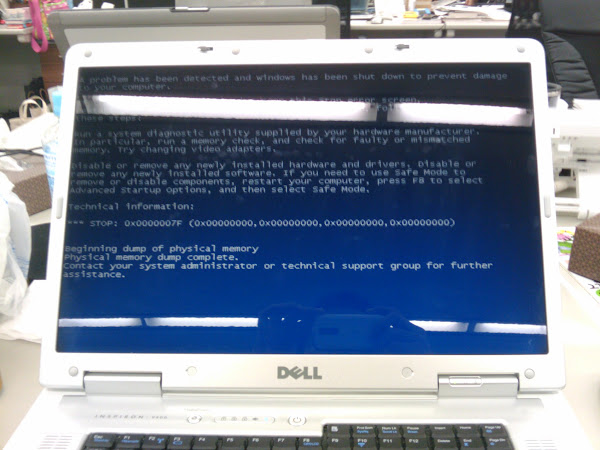 ブルースクリーン(Blue Screen of Death, BSoD)