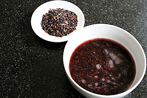 Forbidden Black Rice Risotto : risotto de riz noir
