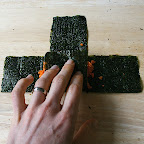 Coussins de nori aux carottes citronnées