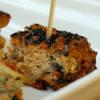 Petits cubes de frittata en brochette