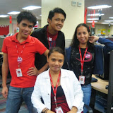 Markee, Dhon, Jona and Kat. Hala diba coaching session ni siya dapat?