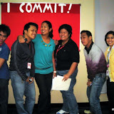 “I Commit” Team (L-R: Markee, Dhon, Sheryl, Jenny, Clarence, and Margaux)