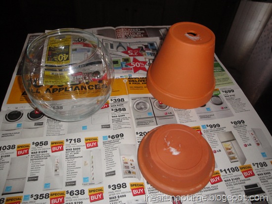 make a candy jar from terracotta pots make a candy jar from terracotta pots