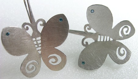 Ohrschmuck Brillanten Schmetterlinge