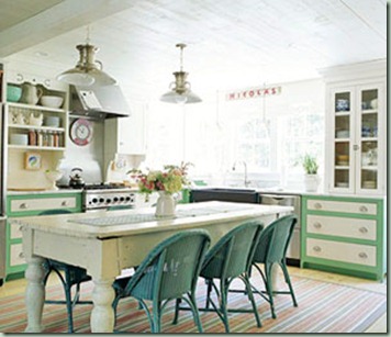 kitchen aqua chairs bhg