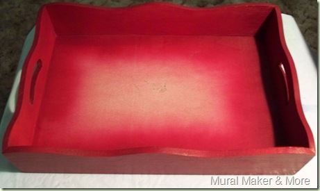 painted serving tray