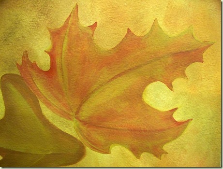 how to paint fall leaf