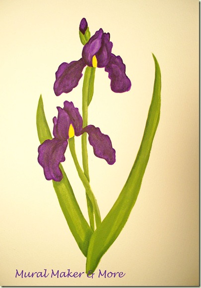 purple iris paint tutorial