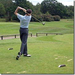 teeing off teeing off