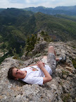 Au sommet, sur l'ar&ecirc;te du Quiuillion.