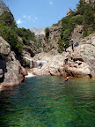 L'enchainement des piscines naturelles est un des atouts de ce canyon.