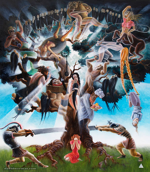 “The Human Tree”, Oil on Panel, 64.1 x 55.8 cm (25.2″ x 22″), 2010<br />
To purchase a print:<br />
http://normal.bz/print-shop/ “The Human Tree”, Oil on Panel, 64.1 x 55.8 cm (25.2″ x 22″), 2010<br />
To purchase a print:<br />
http://normal.bz/print-shop/