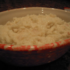 Cauliflower and Parsnip Puree with Calvados Shallots