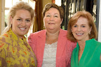 Event chairwoman Amanda Richard, speaker Gail McWilliams and board president Elizabeth Robinson.