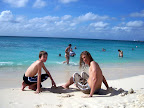Jake and Nick at the beach at Princess Cays
