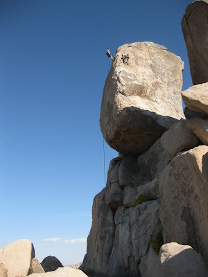 Headstone rappel