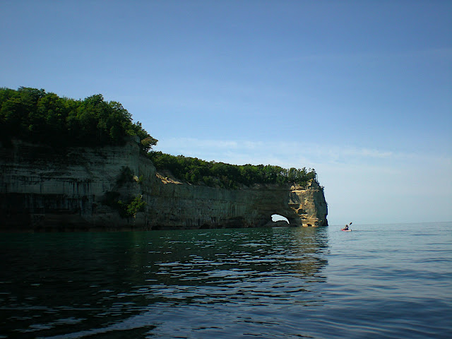 Matt  paddling near Grand Portal