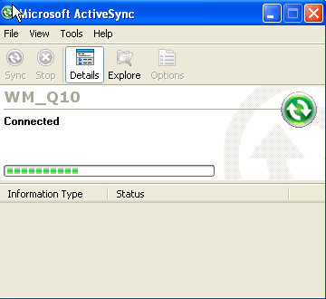 ActiveSync conectado