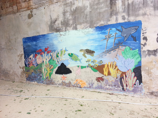 Undersea Wall Mural Dockyard  