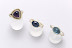 Amethyst triangle ring; sapphire, diamonds and 18ct gold ring; aquamarine ring Amethyst triangle ring; sapphire, diamonds and 18ct gold ring; aquamarine ring