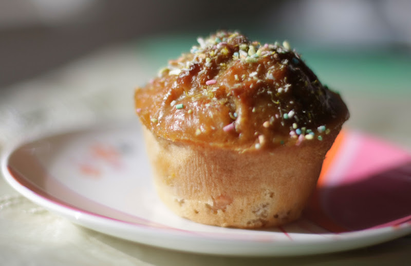  Raisin Muffins with Orange Caramel Glaze