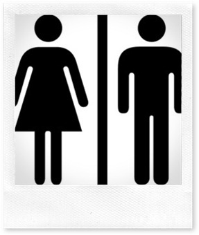 boy girl restroom sign