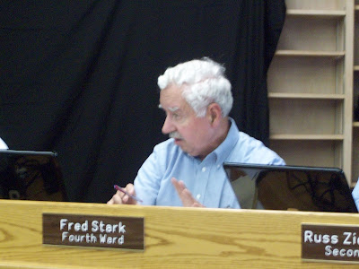 4th Ward Washington City Councilor Fred Stark remains opposed to the idea of increasing the speed limit on E. Washington Street 4th Ward Washington City Councilor Fred Stark remains opposed to the idea of increasing the speed limit on E. Washington Street
