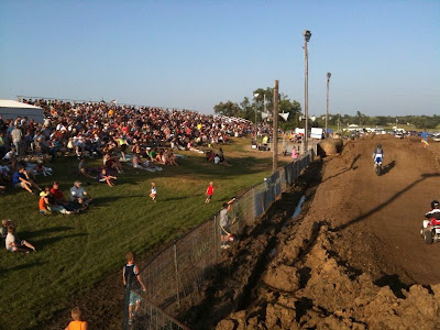 Washington County residents enjoy the MotoCross event in the Grandstand last Thursday.<br />
(Chance Dorland)