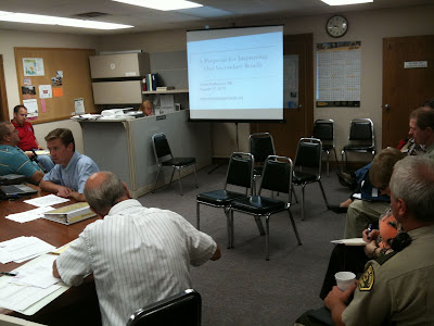 County Engineer David Patterson Gives His Second Presentation In Two Weeks To Washington County Supervisors.<br />
(KCII's Chance Dorland)