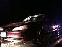 The Vehicle Was Fully Engulfed In Flames And Had To Be Towed.<br />
(KCII's Chance Dorland)