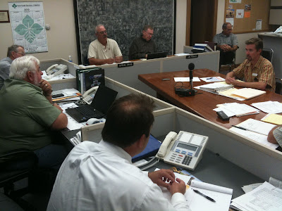 Washington County Engineer David Patterson Recommended Private Bonds And A Cost Split Between Rural And Urban Taxes To Pay For Secondary Road Improvements.<br />
(KCII's Chance Dorland)