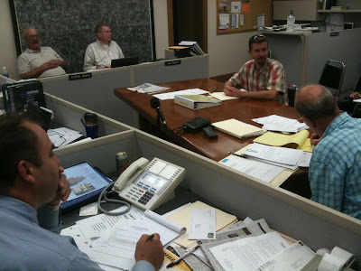 Washington County Engineer David Patterson Discusses Date Options For The Secondary Roads Hearing.<br />
(KCII's Chance Dorland)