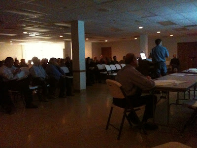 Washington County Engineer David Patterson Began The Night With An Informational Presentation On County Secondary Roads.<br />
(KCII's Chance Dorland)