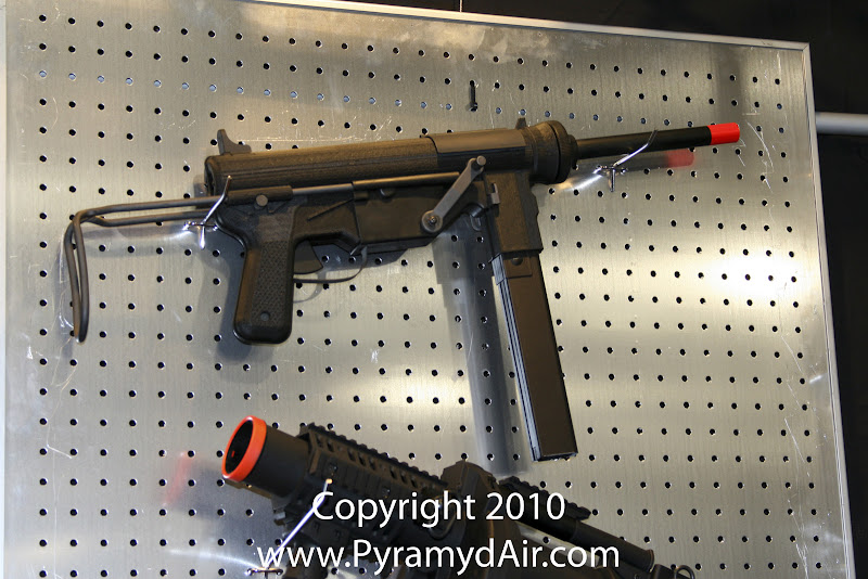 Airsoft Guns, ICS, Shot Show 2011 News Updates, Shot Show 2011 ICS Booth, ICS M3 Grease Gun,Airsoft AEG, Automatic Electric Gun,Pyramyd Air, Pyramyd Airsoft Blog, Airsoft Obsessed, Airsoft Blog