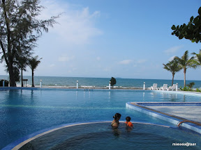 พู่กันว่ายน้ำชายหาด
