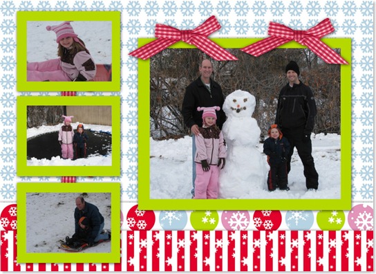 sledding collage