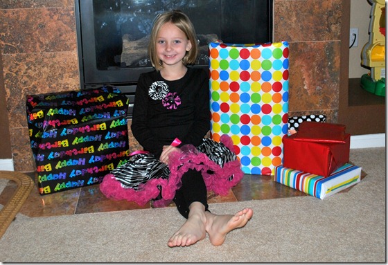Halle and her presents Halle and her presents