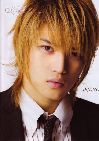 Kim Jae Joong Hairstyles brown hairstyle