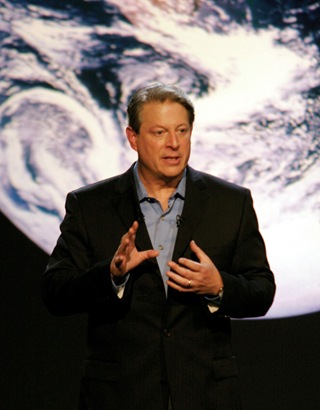 Al Gore in Davis Guggenheim's documentary An Inconvenient Truth.