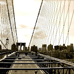 Le pont de Brooklyn depuis Manhattan