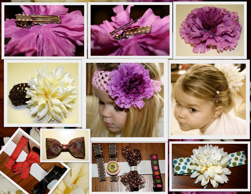 making of flower clips 