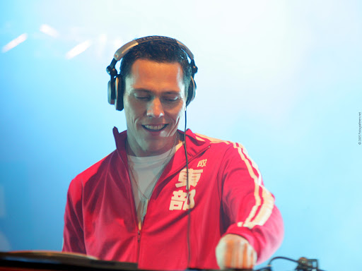DJ Tiesto at the Tsunami Relief fundraiser. 555 concert in Amsterdam, 2005.
