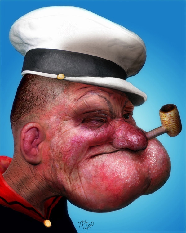 popeye in real life 3 Extreme Popeye characters in real life