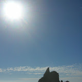 Scenic Rock in the Sunlight