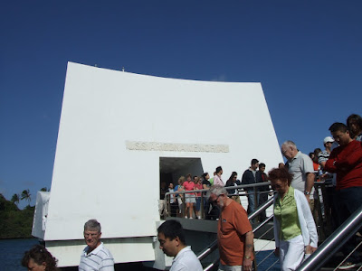 Exiting the USS Arizona Memorial