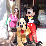 Debbie and Pluto and Mickey