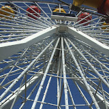 Looking Up at the Farris Wheel at Santa Monica