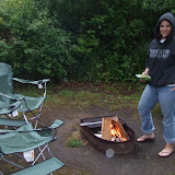 Debbie Shows Off Her Fire Skills