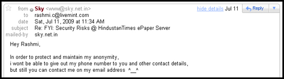 My reply to Rashmi Chugh, LIVEMINT